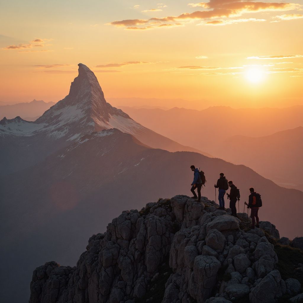 Mountain Peak Sunrise